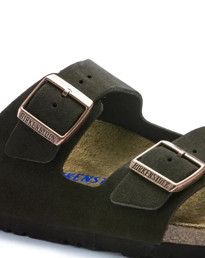 Arizona Suede Leather Sandal - Mocha - Birkenstock
